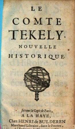 Le comte Tekely : Nouvelle historique