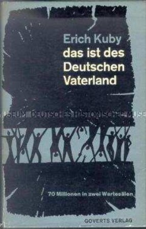 Das ist des Deutschen Vaterland. Mit Autograph des Verfassers.