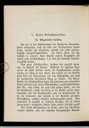 V. Unser Ersatzbataillon