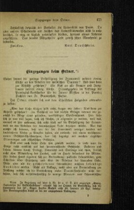 Eingegangen beim Ordner