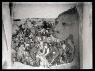 Stadtkirche; Wandbild, Jüngstes Gericht, die Verdamten