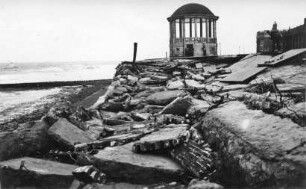Sturmflut auf Borkum/Nordsee