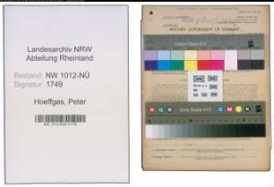 Entnazifizierung Peter Hoeffges , geb. 17.06.1898 (Landwirt)