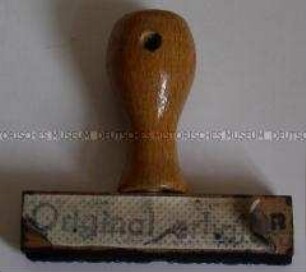 Stempel des Zentralarchiv des MfS