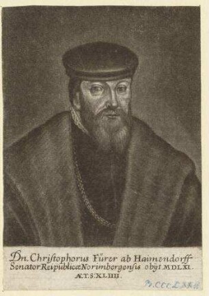 Christophorus (II.) Fürer ab Haimendorff; gest. 1561
