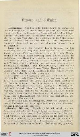 Ungarn und Galizien