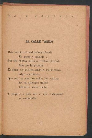 La calle "Asilo"