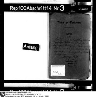 Testament, Ableben und Begräbniskosten Bischof Franz Wilhelms (Copia)