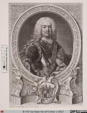 Bildnis Gustav Adolph von Gotter (1724 Reichsfrhr.,1740 Reichsgraf)