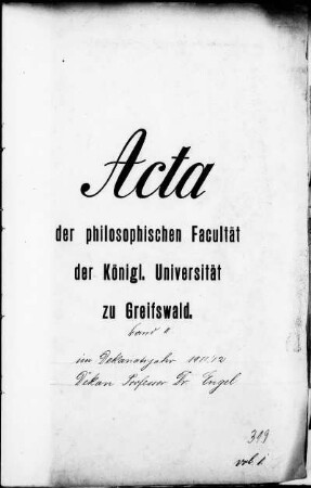 Dekanat Friedrich Engel