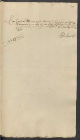 Einhundert [...] curr gnäd. bewilligte Remission pro Quartal Reminiscere ... Quedlinburg [den] 8 Febr. 1793