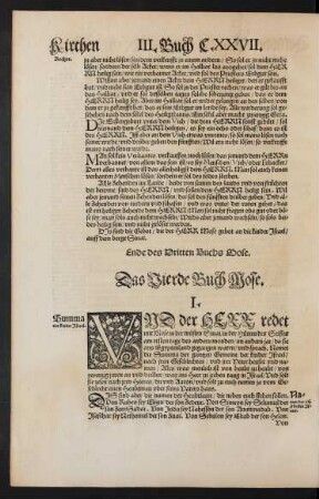 Das Vierde Buch Mose.
