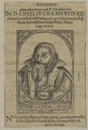 Bildnis des Danielus Cramerus
