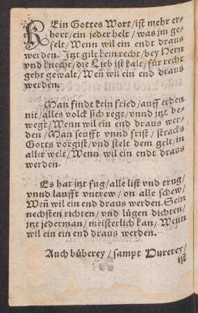KEin Gottes Wort/ ist mehr er=||hort/