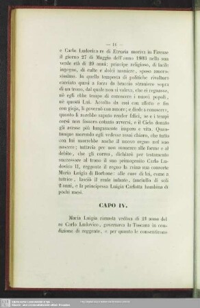 Capo IV.
