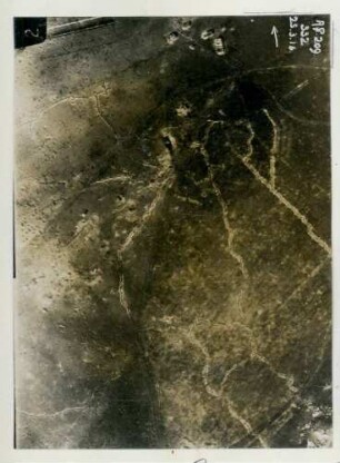 Foto des Geländes südlich von Douaumont (Luftbild)