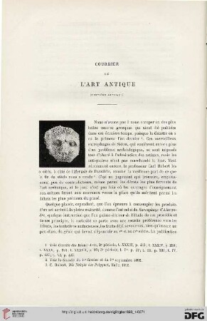 3. Pér. 9.1893: Courrier de l'art antique, 9