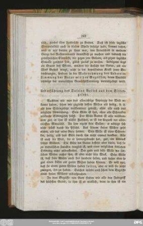 Ueberführung des Daseins Gottes aus dem Sittengesetze.