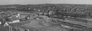 Schleusenbaugebiet Hofen/Neckar als Panoramabild