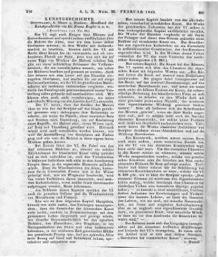 Kugler, F.: Handbuch der Kunstgeschichte. Stuttgart: Ebner & Seubert 1842 (Beschluss von Nr. 35)