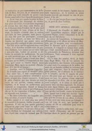 Piété d’un général anglais.