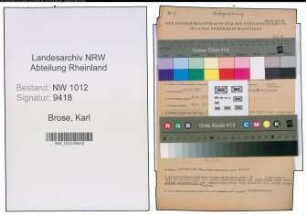 Entnazifizierung Karl Brose , geb. 18.12.1905 (Patentanwalt)