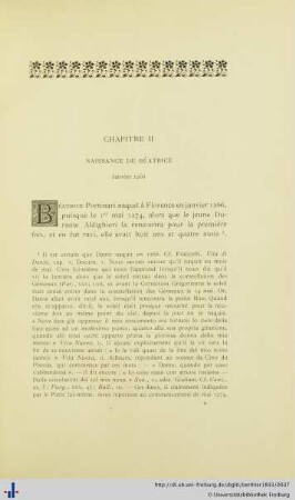 Chapitre II: Naissance de Béatrice.