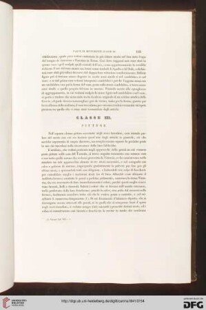Classe III: Pitture