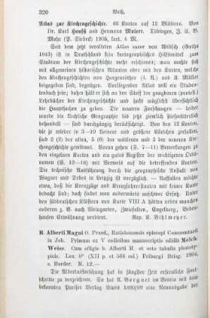 320 [Rezension] Atlas zur Kirchengeschichte