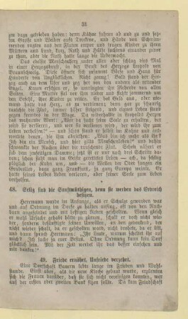 49. Friede ernährt, Unfriede verzehrt