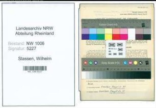 Entnazifizierung Wilhelm Stassen , geb. 27.10.1866 (Landwirt)