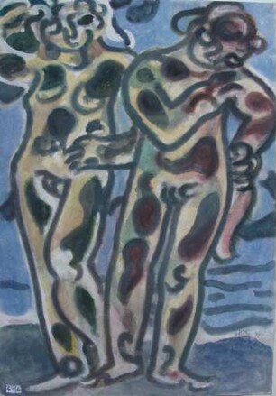 Zwei Frauen am Strand