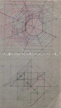 Entwurf zum Projekt "Helioptix" mit zwei geometrischen Motiven