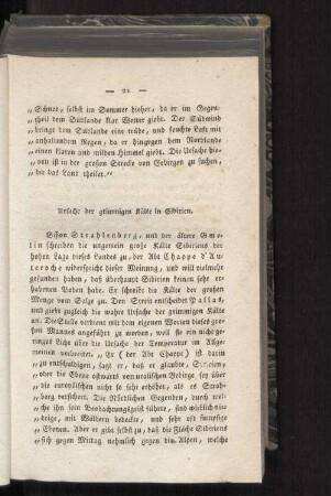 Ursache der grimmigen Kälte in Sibirien.