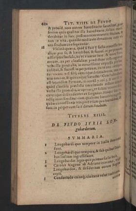 Titulus XIIII. Iuris Longobardorum.
