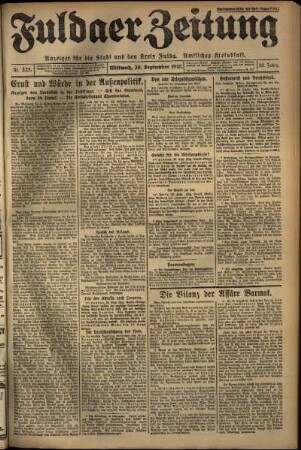 Ausgabe vom Mittwoch, den 30. September 1925.