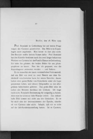 Berlin, den 28. März 1909