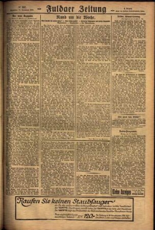 Dritte Ausgabe vom Sonntag, den 12. Dezember 1926.