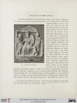 18: Denkmäler des Meter-Kultes