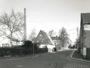 Radebeul. Turnerweg. Blick von der Dresdner Straße nach Norden zur Gartenstraße