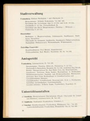 Unterrichtsanstalten