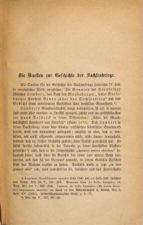 Die Sachsenkriege Kaiser Heinrichs IV : Inaugural-Dissertation
