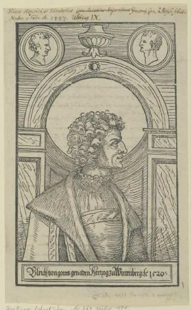 Bildnis des Herzogs Ulrich von Württemberg