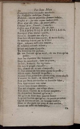 Traduction du Baillon.