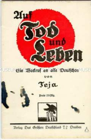 Patriotische Schrift aus dem 1. Weltkrieg