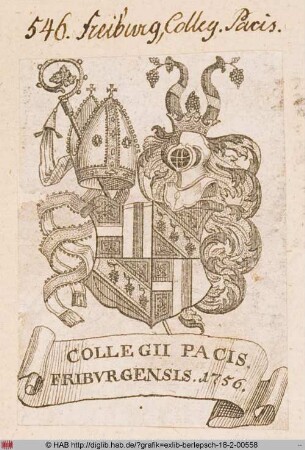 Wappen des Collegii Pacis zu Freiburg
