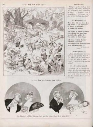 "Auf dem Eise" "Der verkannte Hut"