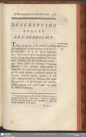 Description Exacte De L'Androsace