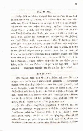 Das Landleben.