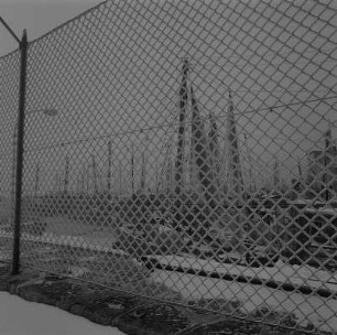 Saßnitz. Fischereihafen im Winter